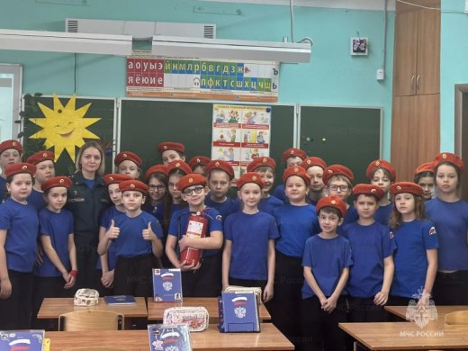 Сотрудники МЧС России посетили учащихся  Нововоронежской школы