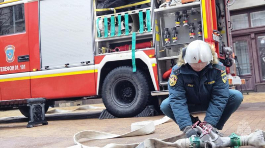 В Симферополе провели пожарно-тактические учения в Русском драматическом театре имени М. Горького