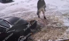 Упавший на льду воронежец выместил злость на чужом авто