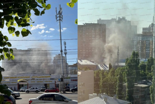 Пожар вспыхнул на Кольцовском рынке в Воронеже