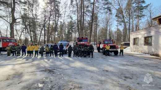 В Серпухове прошли совместные учения по подготовке к пожароопасному сезону 2026 года