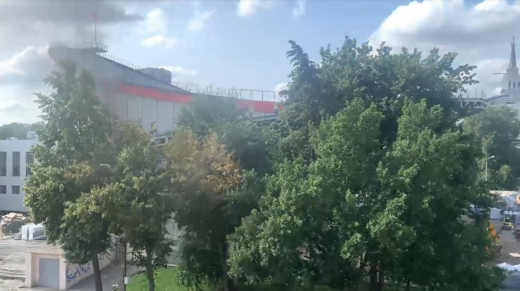 Видео пожара в цирке опубликовали очевидцы