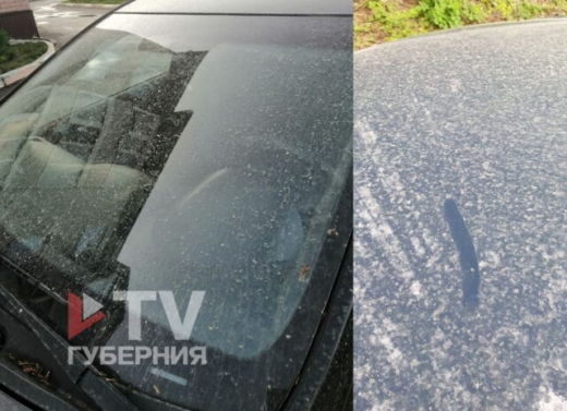 В Воронеже утром прошёл грязный дождь