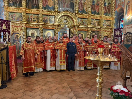 В Люберцах сотрудники госпожнадзора приняли участие в литургии и подписали «Календарный план – Содействие»