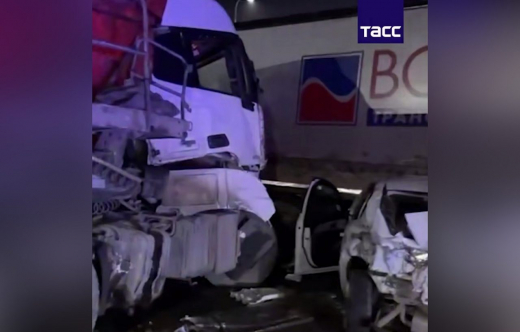 Опубликовано видео последствий ДТП с 7 авто в Воронежской области