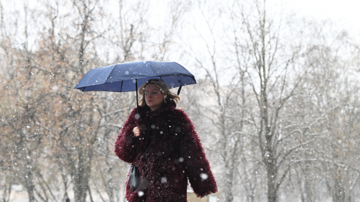 Синоптики спрогнозировали порывистый ветер и мокрый снег 23 апреля в Москве