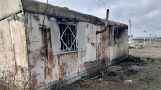 В сгоревшей бытовке в крымском селе погиб человек