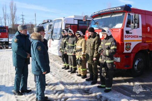 Смoтр сил и средств Воронежского гарнизона