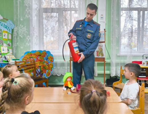 В дошкольных учреждениях Серебряных Прудов продолжаются занятия по безопасности