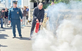 В Алуште на объекте курортного комплекса прошли  пожарно-тактические занятия