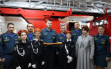 Кадеты пожарно-спасательного профиля поздравляют с 23 февраля