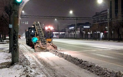 С улиц Воронежа за ночь убрали более 7 тысяч тонн снега