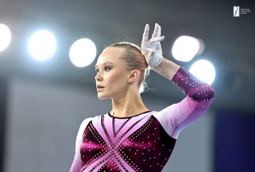Воронежская гимнастка Ангелина Мельникова завоевала вторую медаль Кубка страны