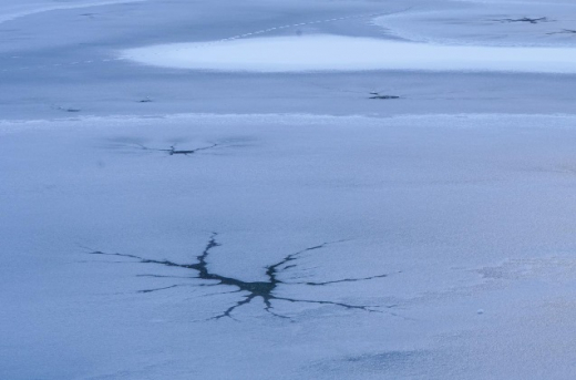 Женщина провалилась под лёд у Петровской набережной в Воронеже