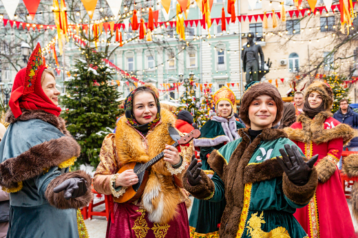 Гастрономические и ремесленные товары представлены на фестивале «Масленица»