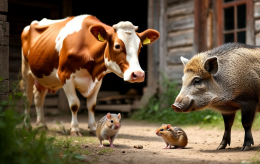 Кабан, корова и хомяк стали причиной карантинов по бешенству в Воронежской области в 2025-м