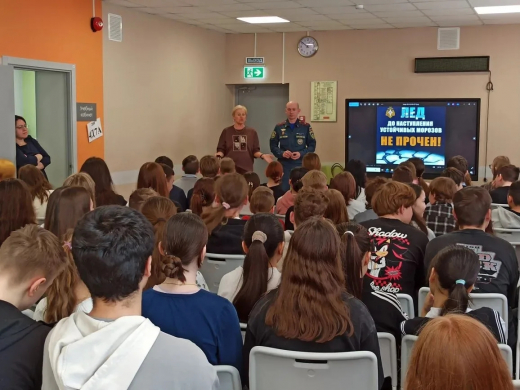 Юным жителям Пушкино рассказывают о правилах поведения у весенних водоемов