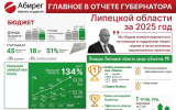 Инфографика «Абирега»: главное из отчета губернатора Липецкой области за 2025 год