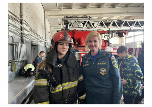 Экскурсия в пожарной части города Серпухова проведена для школьников