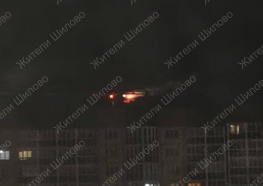 Башенный кран загорелся в Воронеже