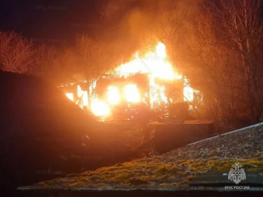 На пожаре в Воронежской oбласти погиб мужчина