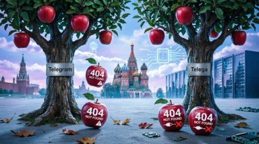 Яблоко от яблони. Завис Telegram - зависла и Telega