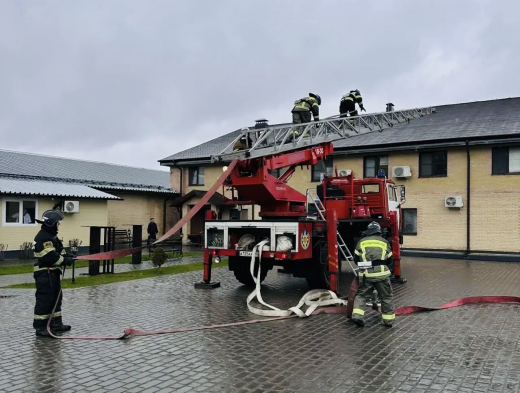 Пожарные Коломны отработали действия при возгорании на производстве