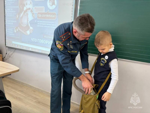 В Ложковской школе прошел открытый урок, посвященный гражданской обороне