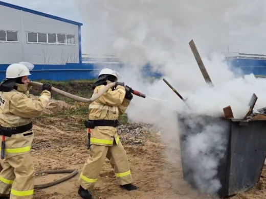 Учения добровольных пожарных проведены на территории комплекса 