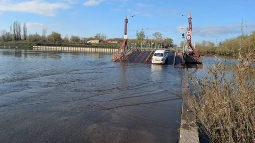 В воронежском микрорайоне Шилово снова закрыи движение по понтонному мосту