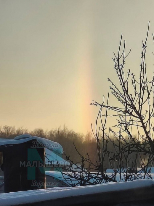 Редкое природное явление наблюдали жители одного из районов Воронежа