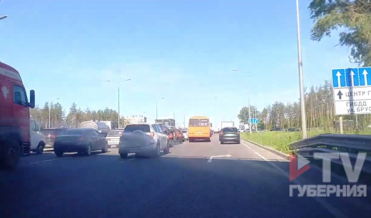 ДТП на Северном мосту в Воронеже стало причиной огромной пробки