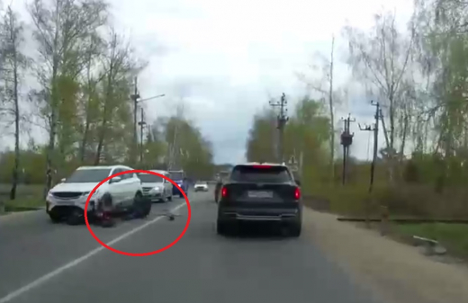 Абсурдное ДТП под Воронежем попало на видео