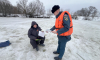 В Воскресенске сотрудники МЧС продолжают проводить профилактические рейды на тонком льду: безопасность превыше всего
