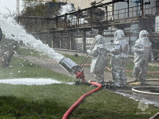 Пожарно-тактические учения  на объекте хранения нефтепродуктов прошли в Подмосковье