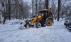 УК очищают воронежские дворы от снега