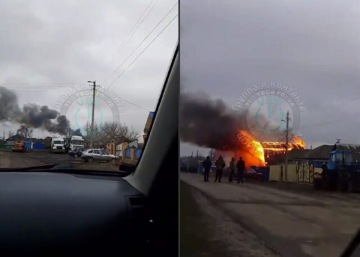 Появились кадры пылающего дома, где два человека погибли и три пострадали