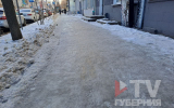 Воронежцы пожаловались на тротуары, обледеневшие из-за температурных качелей