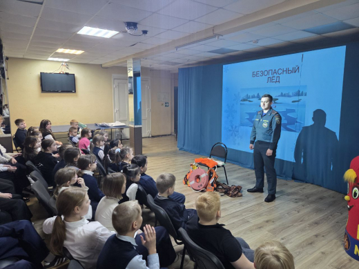 Школьникам Рузы рассказали о правилах поведения на водоемах в период таяния льда