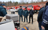 В  преддверии пожароопасного сезона в Павловском Посаде прошел смотр сил и средств противопожарных формирований