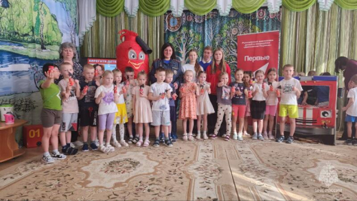 Сотрудники МЧС России провели тематическое занятие для дошкольников в Зарайске