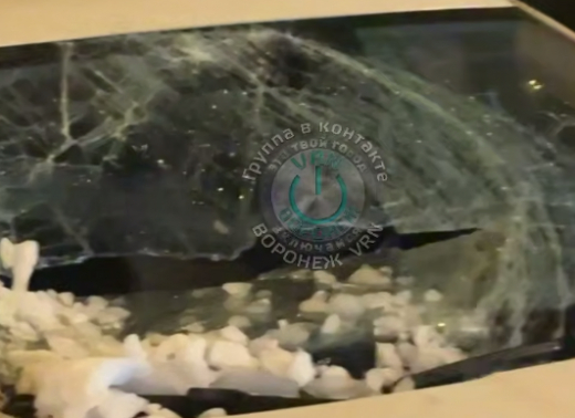 Снежная лавина рухнула на иномарку в Воронеже