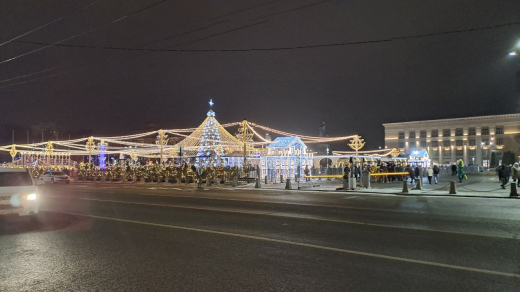 В Воронеже главную ёлку не открыли после эвакуации из-за беспилотников