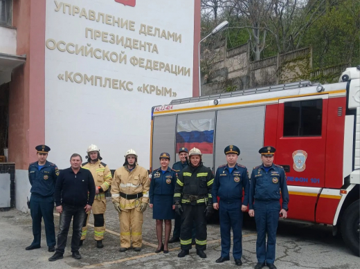 На южном берегу ликвидировали условный пожар на складе