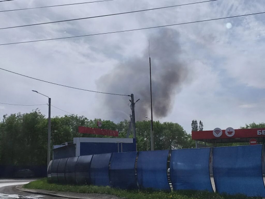 Воронежцы сообщили о сильном пожаре на левом берегу