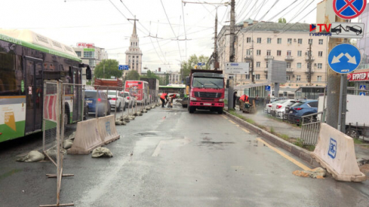 Движение по улице 20-летия Октября частично ограничат в Воронеже до конца лета