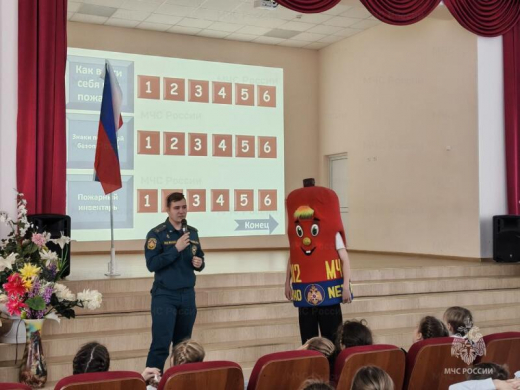 «А если я один дома?»: В Ступине сотрудники МЧС России провели урок-викторину для школьников