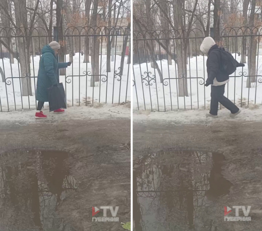 Воронежцы пожаловались на «вечную лужу» у школы в Советском районе