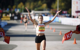 Воронежская бегунья победила на Московском марафоне