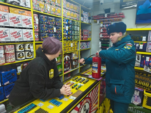Условия продажи пиротехнической продукции контролируют сотрудники МЧС России в Балашихе